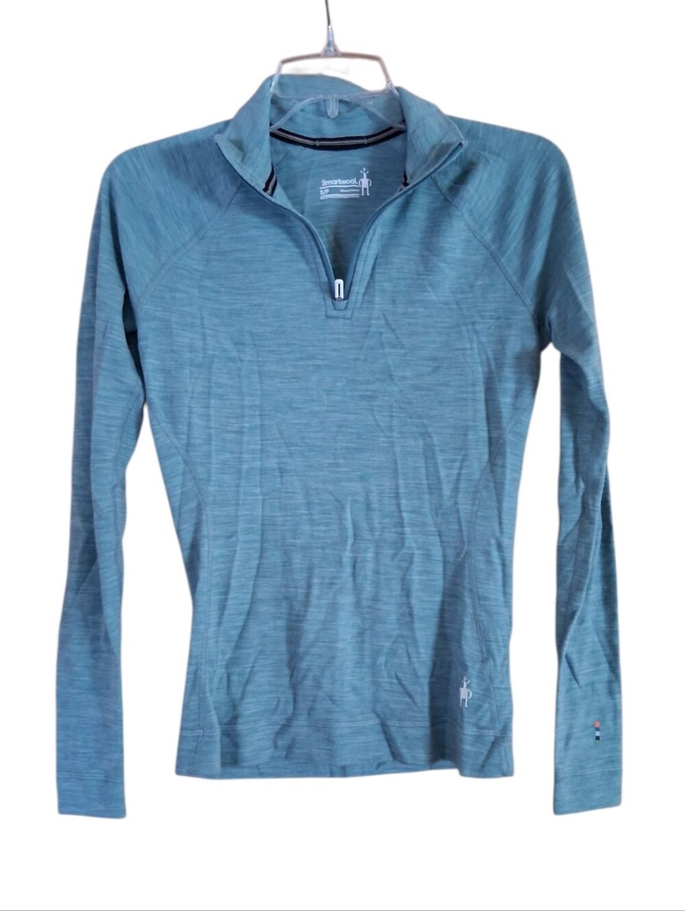 Smartwool Classic Thermal Base Layer 1/4 Zip Pullover Size Small